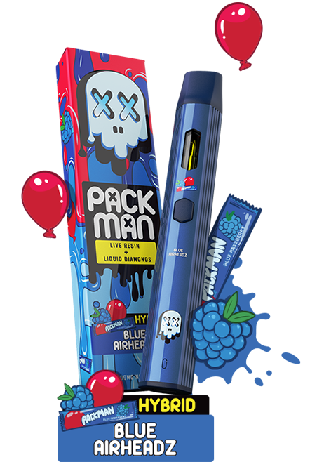 Packman Blue AirHeadz Disposable Vape