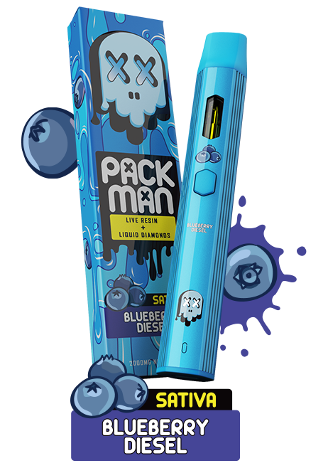 Packman Blueberry Diesel Disposable Vape